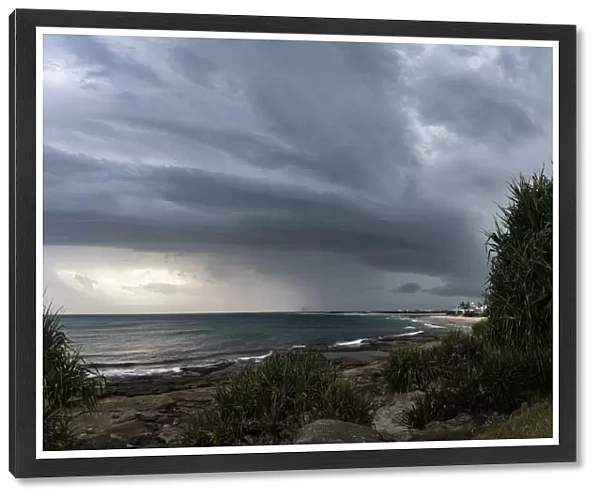 Fierce storm in Caloundra, Australia