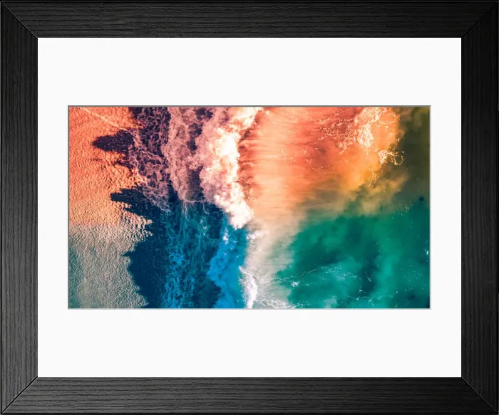 Framed Print : Beachlife Drone Photography Collection
