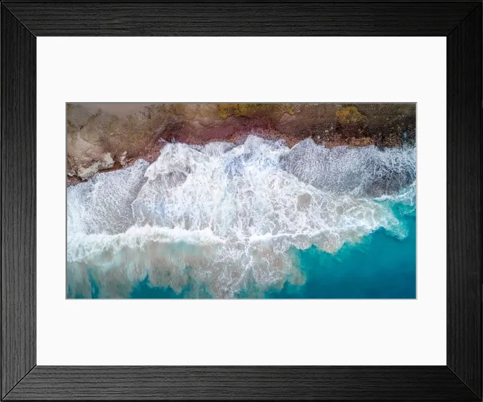 Framed Print : Beachlife Drone Photography Collection Framed Print : Beachlife Drone Photography Collection