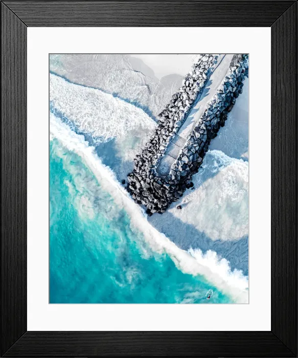 Framed Print : Beachlife Drone Photography Collection