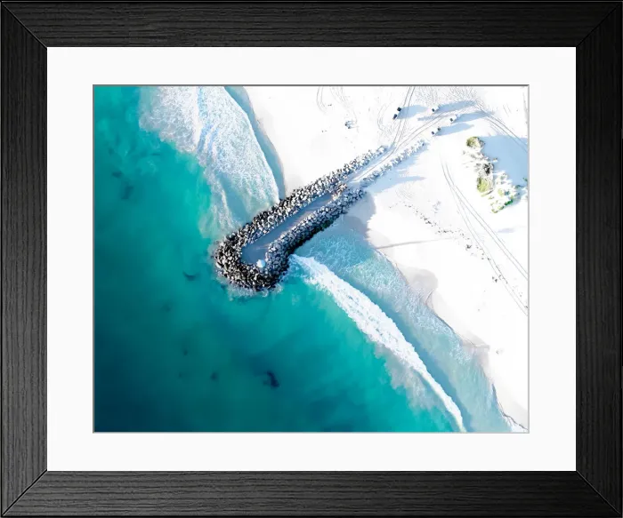 Framed Print : Beachlife Drone Photography Collection