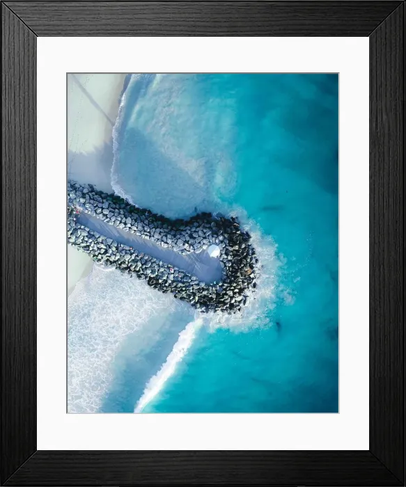 Framed Print : Beachlife Drone Photography Collection Framed Print : Beachlife Drone Photography Collection