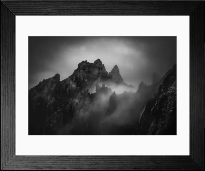 Framed Print : Mt Hayes standing out in pre-dawn fog, Western Arthur Range, Southwest National Park Framed Print : Mt Hayes standing out in pre-dawn fog, Western Arthur Range, Southwest National Park