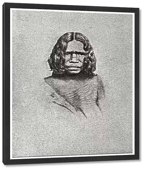Native woman from Australia, headshot