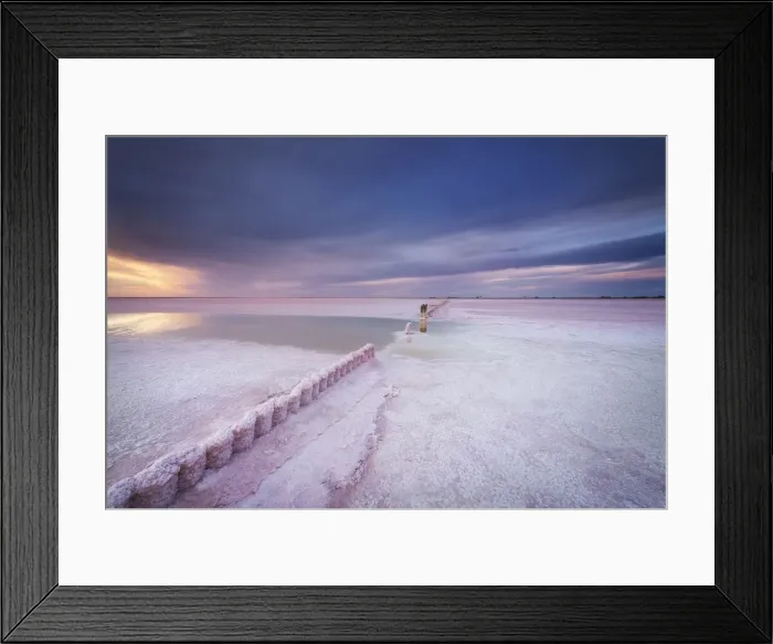 Framed Print : Lake Tyrrell during a stormy sunset Framed Print : Lake Tyrrell during a stormy sunset