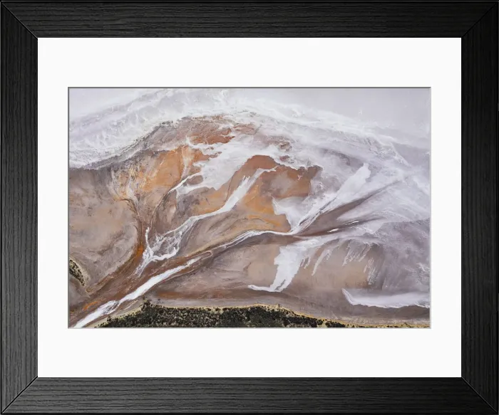 Framed Print : Aerial view of Lake Tyrrell Framed Print : Aerial view of Lake Tyrrell