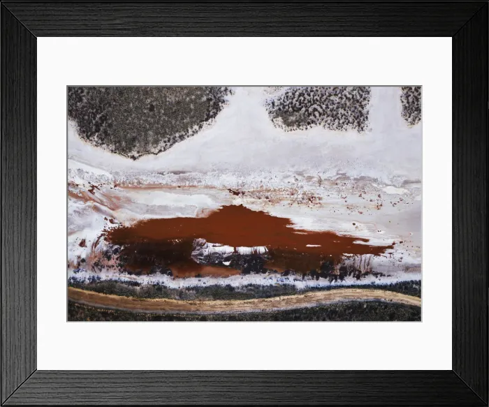 Framed Print : Aerial view of Lake Tyrrell surface patterns Framed Print : Aerial view of Lake Tyrrell surface patterns
