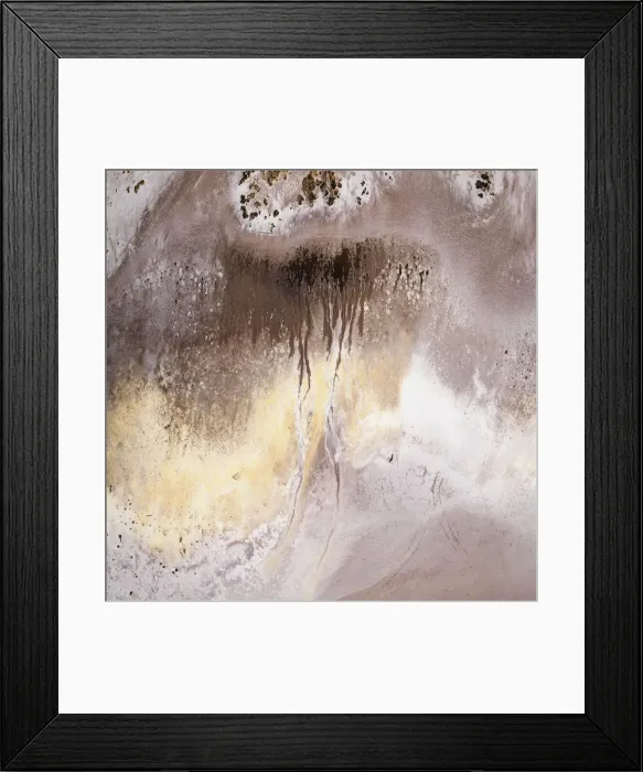 Framed Print : Aerial view of Lake Tyrrell surface patterns Framed Print : Aerial view of Lake Tyrrell surface patterns