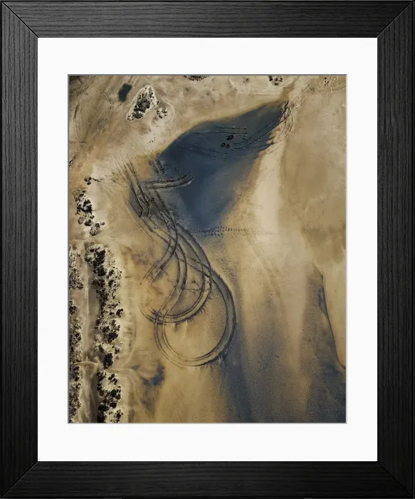 Framed Print : aerial view of lake Tyrrell Framed Print : aerial view of lake Tyrrell