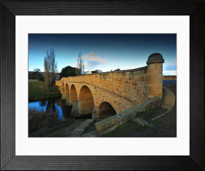 Framed Print : A view of Ross bridge, central Tasmania