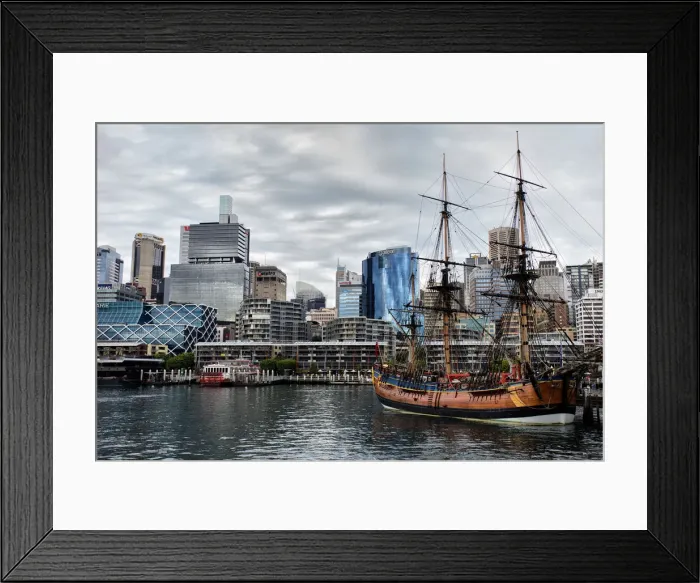 Framed Print : Waterfront at Darling Harbour