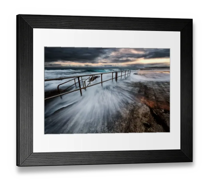Framed Print : Ocean Baths Framed Print : Ocean Baths