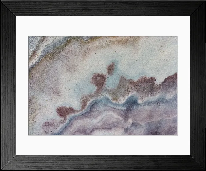 Framed Print : Aerial view looking down onto colourful Sandstone slabs - Colourful Textured Abstract