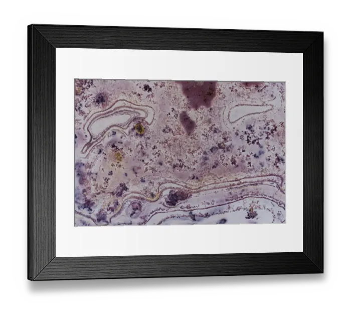 Framed Print : Aerial view looking down onto colourful Sandstone slabs - Colourful Textured Abstract