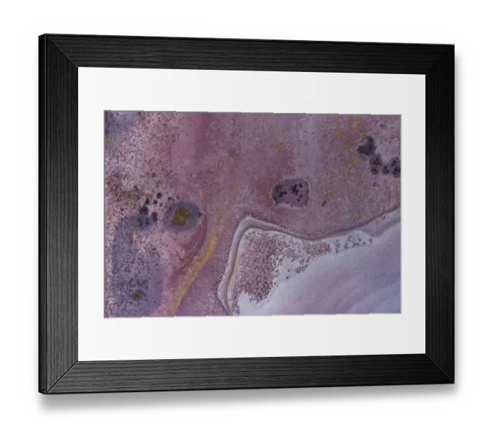 Framed Print : Aerial view looking down onto colourful Sandstone slabs - Colourful Textured Abstract