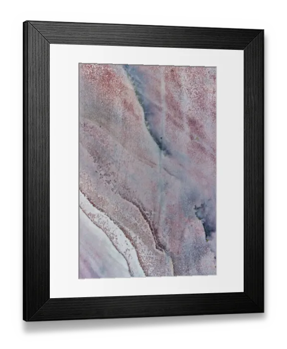 Framed Print : Aerial view looking down onto colourful Sandstone slabs - Colourful Textured Abstract
