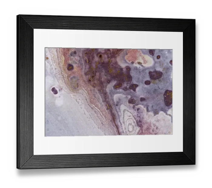 Framed Print : Aerial view looking down onto colourful Sandstone slabs - Colourful Textured Abstract
