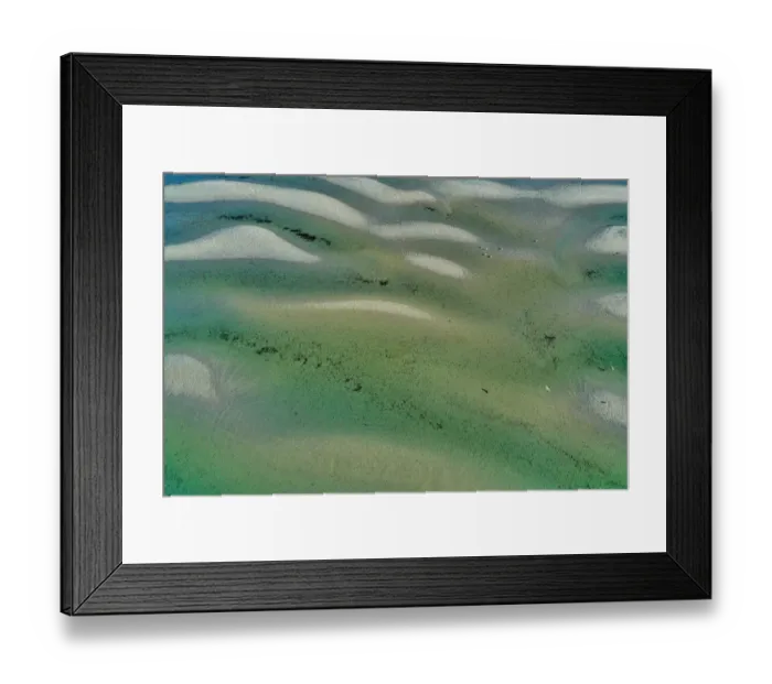 Framed Print : Aerial view of some sandbars forming as the tide goes out Framed Print : Aerial view of some sandbars forming as the tide goes out