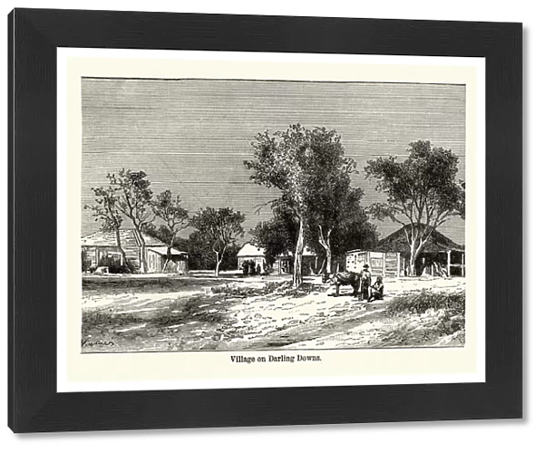 Village on Darling Downs, Queensland, Australia, 19th Century