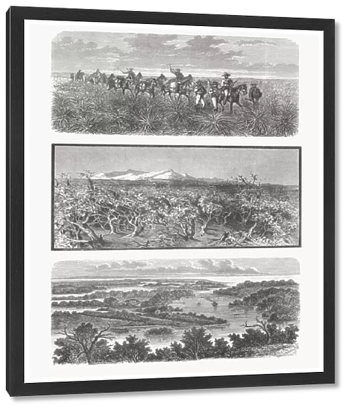 Impressions from Australia, wood engravings, published in 1893