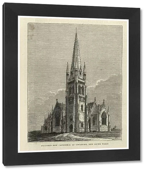 Design for St Saviours Cathedral, Goulburn, Australia, 1870s, Victorian Religious Architecture