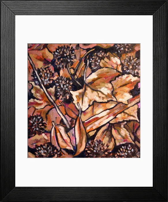 Framed Print : Oil Painting of Autumn Leaves Framed Print : Oil Painting of Autumn Leaves