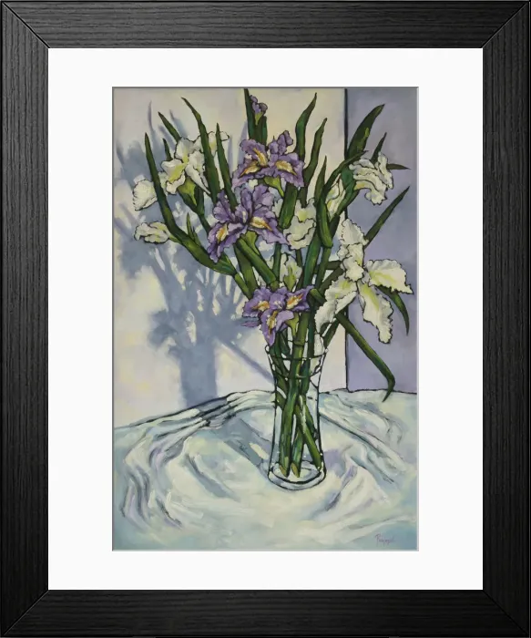 Framed Print : Paining of Irises