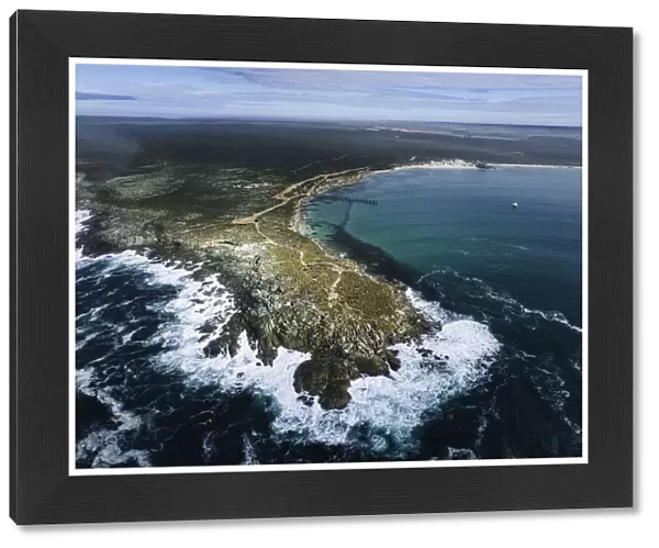 Aerial view of Point Ellen, Vivonne Bay, Kangaroo Island, South Australia
