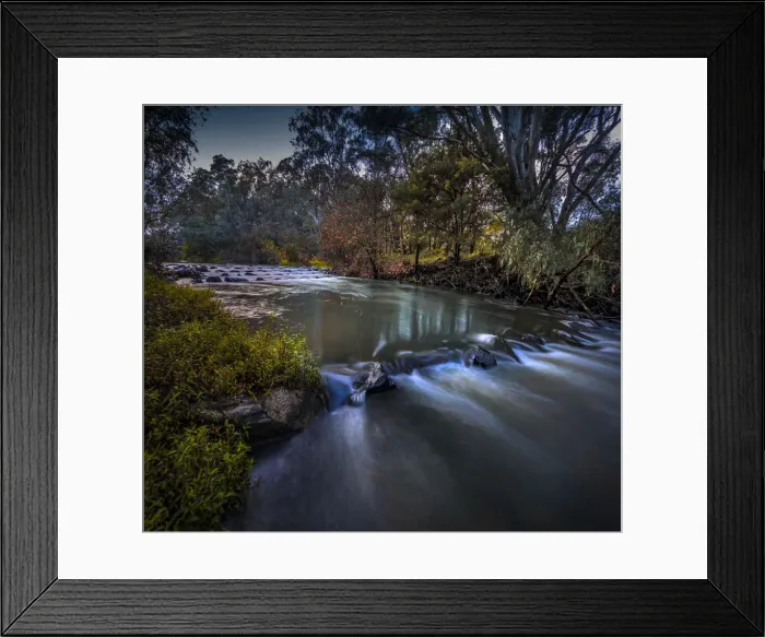 Framed Print : The Ovens River, Wangaratta, Central Victoria