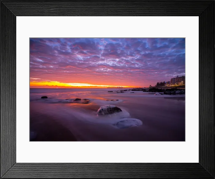 Framed Print : Foamy Sunrise Framed Print : Foamy Sunrise