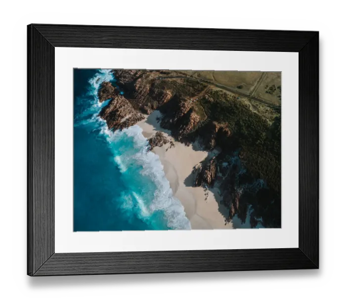 Framed Print : Aerial View of Injidup Beach Yallingup Western Australia - DRONE 4K PHOTO Framed Print : Aerial View of Injidup Beach Yallingup Western Australia - DRONE 4K PHOTO