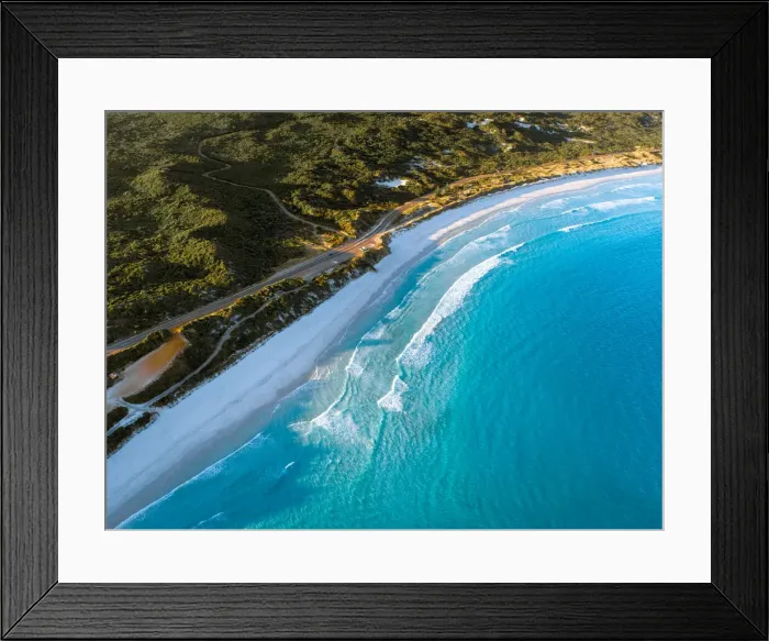 Framed Print : Aerial View of Twilight Beach, Esperance Western Australia - 4K DRONE PHOTO Framed Print : Aerial View of Twilight Beach, Esperance Western Australia - 4K DRONE PHOTO