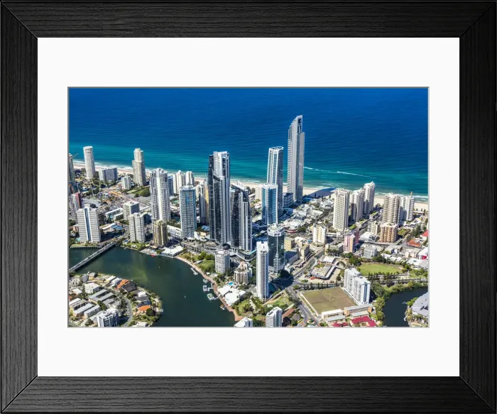 Framed Print : Surfers Paradise
