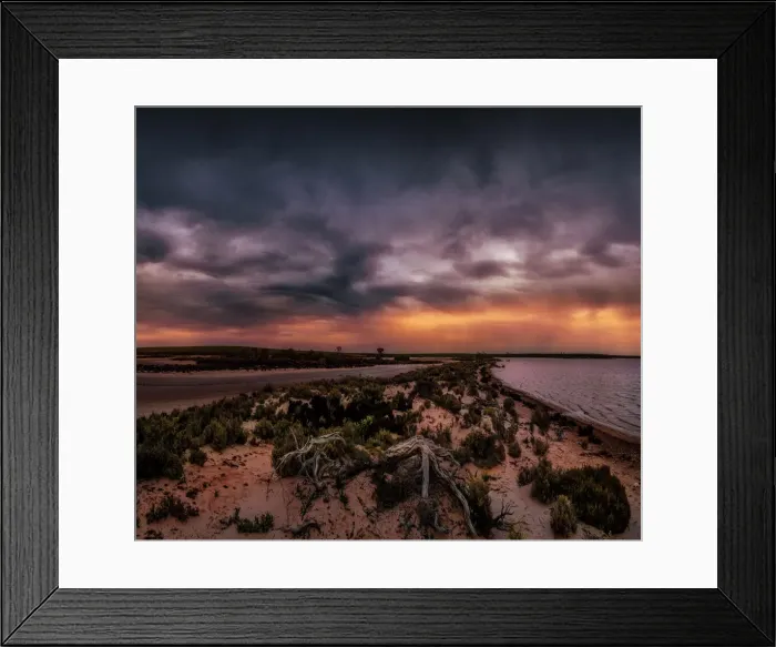 Framed Print : Lake Tyrrell stormy weather, Central, Victoria, Australia Framed Print : Lake Tyrrell stormy weather, Central, Victoria, Australia