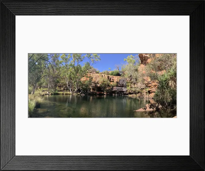 Framed Print : Panoramic landscape view of Galvans Gorge Western Australia Framed Print : Panoramic landscape view of Galvans Gorge Western Australia