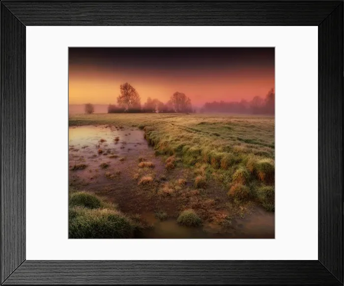 Framed Print : Stour river on a spring morning, Dorset, England, UK