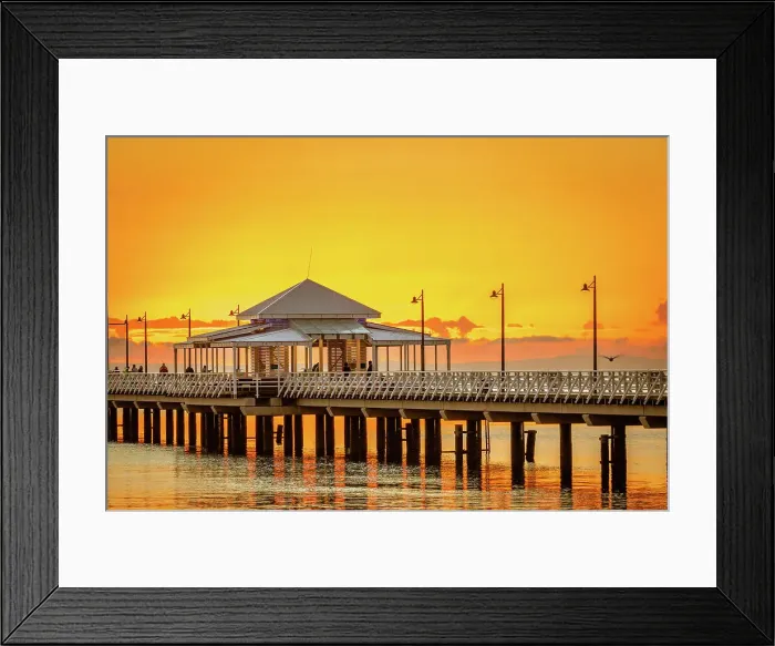 Framed Print : Sunrise over Shorncliffe Pier