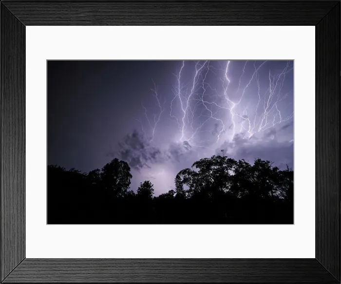 Framed Print : Lightning at night Framed Print : Lightning at night