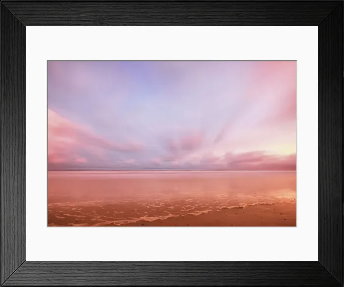Framed Print : Beach sunset