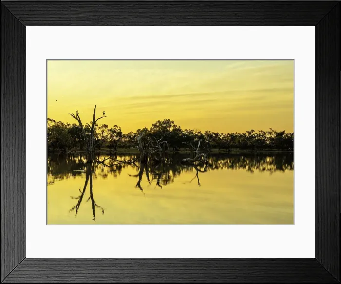Framed Print : Sunrise in Qld Outback