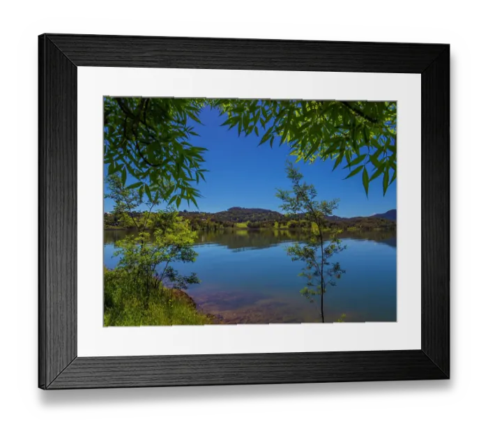 Framed Print : Goughs Bay, Lake Eildon, Mansfield, central Victoria, Australia