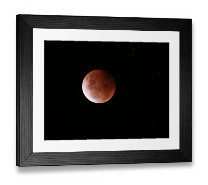 Framed Print : Blood red moon, Victoria, Australia