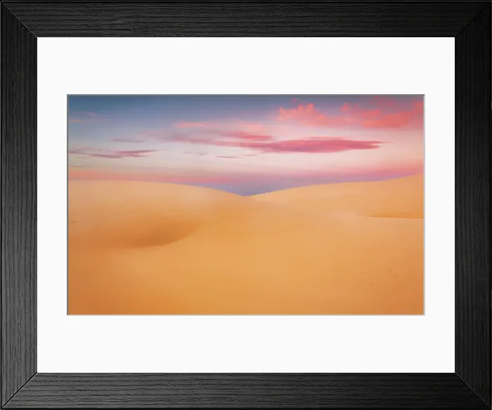 Framed Print : Dunes sunrise