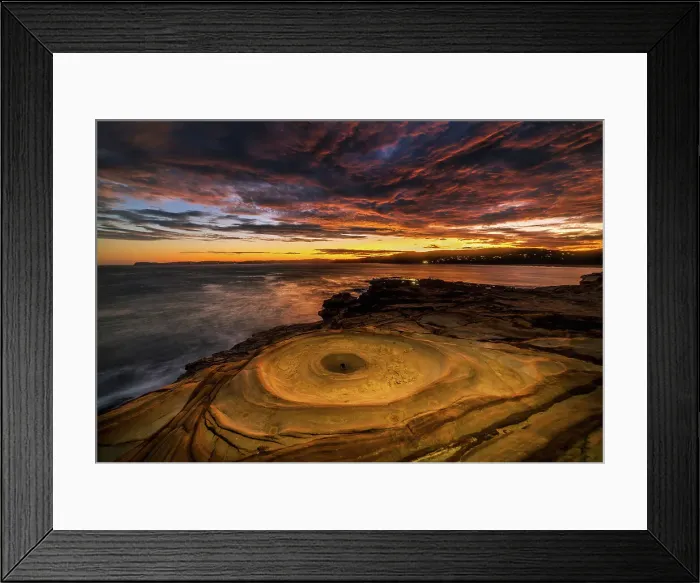 Framed Print : Bouddi sunset