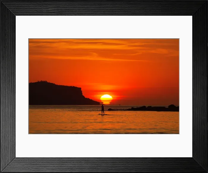 Framed Print : Sunrise paddle Framed Print : Sunrise paddle