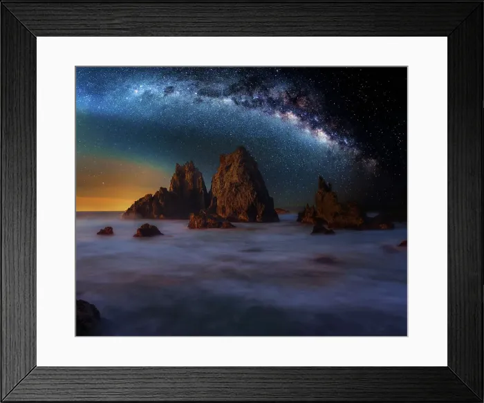 Framed Print : Milky Way over Camel Rock Framed Print : Milky Way over Camel Rock