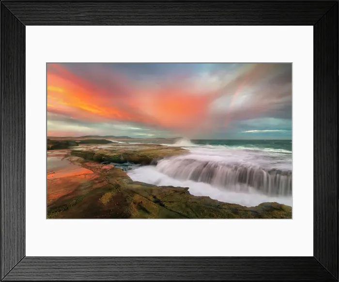 Framed Print : Rainbow sunset Framed Print : Rainbow sunset