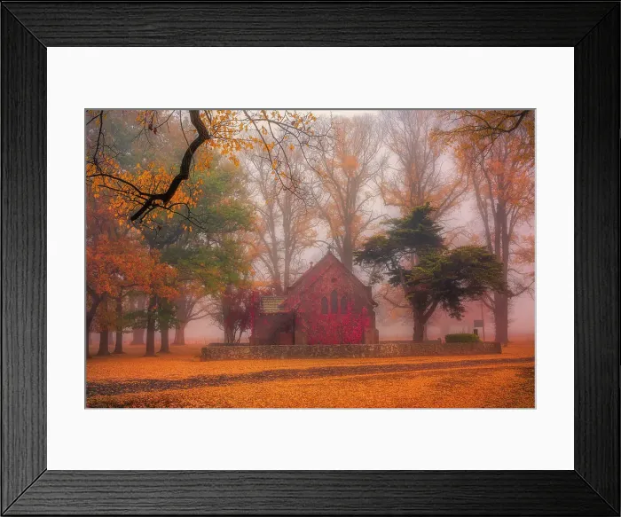 Framed Print : Misty Morning at Gostwyck Framed Print : Misty Morning at Gostwyck