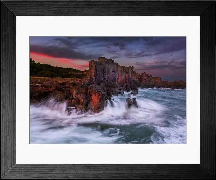 Framed Print : Bombo sunset