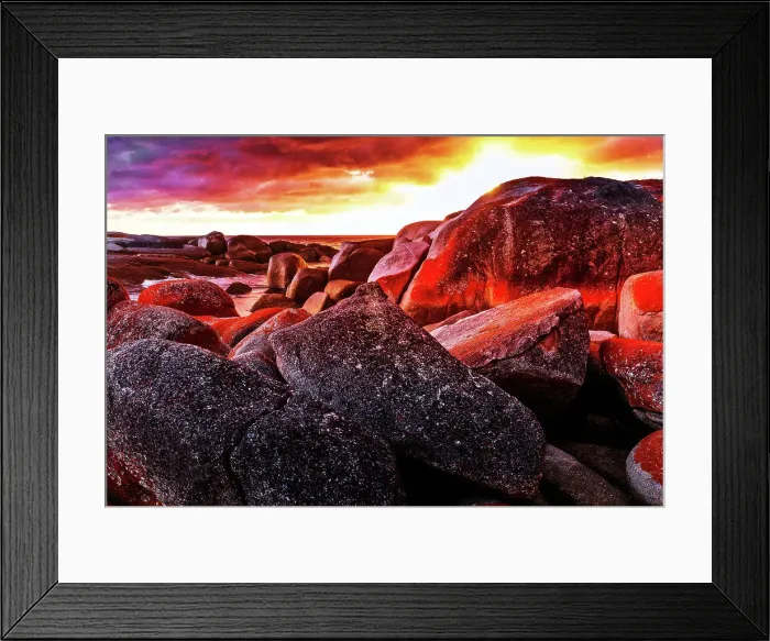Framed Print : Bay of Fires